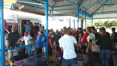 Pasca Perayaan Imlek, Arus Balik di Pelabuhan BSL Bengkalis Penuh Sesak